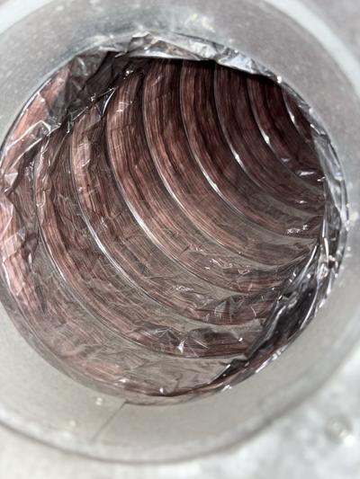 Air duct after cleaning